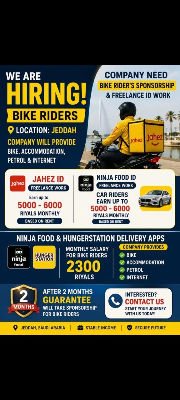 ? Bike Riders Wanted – Sponsorship & Freelance Opportunities In Jeddah